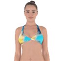 Pale Clouds Halter Neck Bikini Top View1