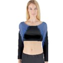 Tree and Moon Long Sleeve Crop Top View1
