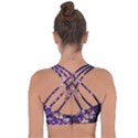 Soft Purple Hydrangeas Cross String Back Sports Bra View2