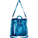Blue Closing Queen Annes Lace Crossbody Backpack View3