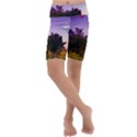 Purple Afternoon Kids  Lightweight Velour Cropped Yoga Leggings View1