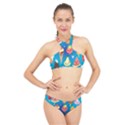 Cute food characters clipart             High Neck Bikini Set View1