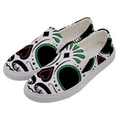 Day Of The Dead Skull Sugar Skull Men s Canvas Slip Ons