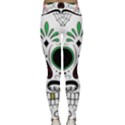 Day Of The Dead Skull Sugar Skull Lightweight Velour Classic Yoga Leggings View2