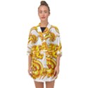 Chinese Dragon Golden Half Sleeve Chiffon Kimono View1