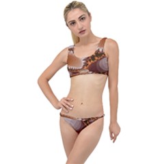 Fractal Pattern Shades Of Brown The Little Details Bikini Set