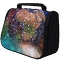 Network Earth Block Chain Globe Full Print Travel Pouch (Big) View1
