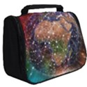 Network Earth Block Chain Globe Full Print Travel Pouch (Big) View2