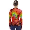 Background Abstract Color Form V-Neck Long Sleeve Top View2
