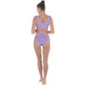 Pizza Pattern Violet pepperoni cheese funny slices Bandaged Up Bikini Set  View2