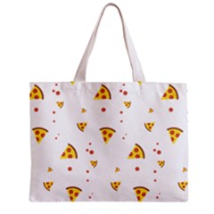Pizza Pattern Pepperoni Cheese Funny Slices Zipper Mini Tote Bag by genx