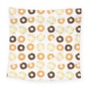 Donuts Pattern With Bites bright pastel blue and brown Cropped Sweatshirt Square Tapestry (Large) View1