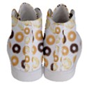 Donuts Pattern With Bites bright pastel blue and brown Cropped Sweatshirt Men s Hi-Top Skate Sneakers View4