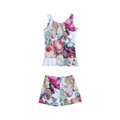 Les Fleurs Artificielles - Vintage Design Kids  Boyleg Swimsuit