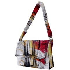 New York City Skyline Vector Illustration Full Print Messenger Bag