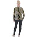 White pointsettia Velour Zip Up Jacket View2