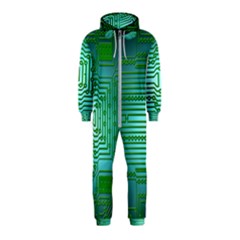 Board Conductors Circuits Hooded Jumpsuit (kids)