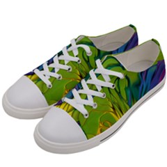 Abstract Pattern Lines Wave Women s Low Top Canvas Sneakers by HermanTelo