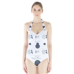 Apples Pears Continuous Halter Swimsuit by HermanTelo