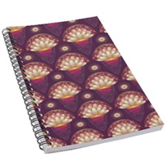 Background Floral Pattern Purple 5 5  X 8 5  Notebook by HermanTelo