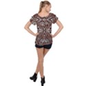 Animal Ruffle Collar Chiffon Blouse View2