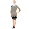 Pearls As Candy Quarter Sleeve Hood Bodycon Dress View2