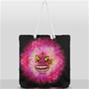Monster Pink Eyes Aggressive Fangs Full Print Rope Handle Tote (Large) View2