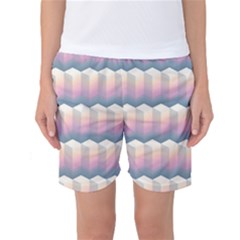 Seamless Pattern Background Block Women s Basketball Shorts