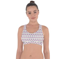 Seamless Pattern Background Cube Cross String Back Sports Bra