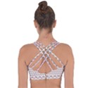 Seamless Pattern Background Cube Cross String Back Sports Bra View2