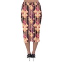 Seamless Pattern Plaid Midi Pencil Skirt View2