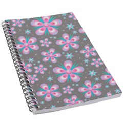 Seamless Pattern Flowers Pink 5 5  X 8 5  Notebook by HermanTelo