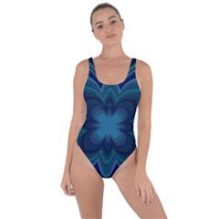 Blue Geometric Flower Dark Mirror Bring Sexy Back Swimsuit by HermanTelo