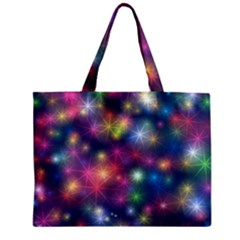 Abstract Background Graphic Space Zipper Mini Tote Bag by HermanTelo