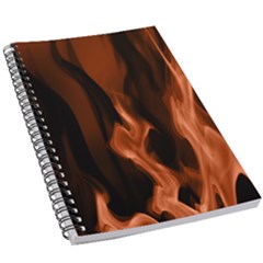 Smoke Flame Abstract Orange Red 5 5  X 8 5  Notebook by HermanTelo