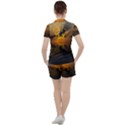 Sunset Reflection Birds Clouds Sky Women s Tee and Shorts Set View2