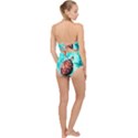 Tortoise Marine Animal Shell Sea Scallop Top Cut Out Swimsuit View2