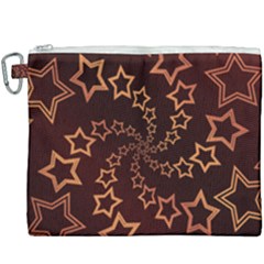 Gold Stars Spiral Chic Canvas Cosmetic Bag (xxxl) by HermanTelo