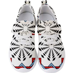 Star Illusion Mandala Men s Velcro Strap Shoes by HermanTelo