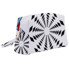 Star Illusion Mandala Wristlet Pouch Bag (large)