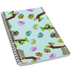 Sloth Aqua Blue Cute Cartoon Tile Green 5 5  X 8 5  Notebook by HermanTelo