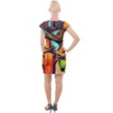 Graffiti Mural Street Art Wall Art Cap Sleeve Bodycon Dress View2