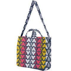 Background Colorful Geometric Unique Square Shoulder Tote Bag by HermanTelo