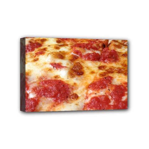 Pizza Mini Canvas 6  X 4  (stretched)
