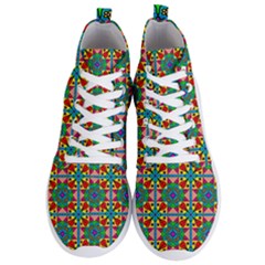 Seamless Pattern Tile Tileable Men s Lightweight High Top Sneakers