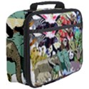 Zoo Animals Peacock Lion Hippo Full Print Lunch Bag View3