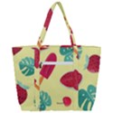 Watermelon Leaves Strawberry Zip Up Canvas Bag View3