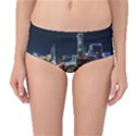 Night City Seoul Travel Korea Sky Mid-Waist Bikini Bottoms View1