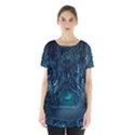 Trees Road Moonlight Avenue Skirt Hem Sports Top View1
