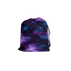Background Space Planet Explosion Drawstring Pouch (small)